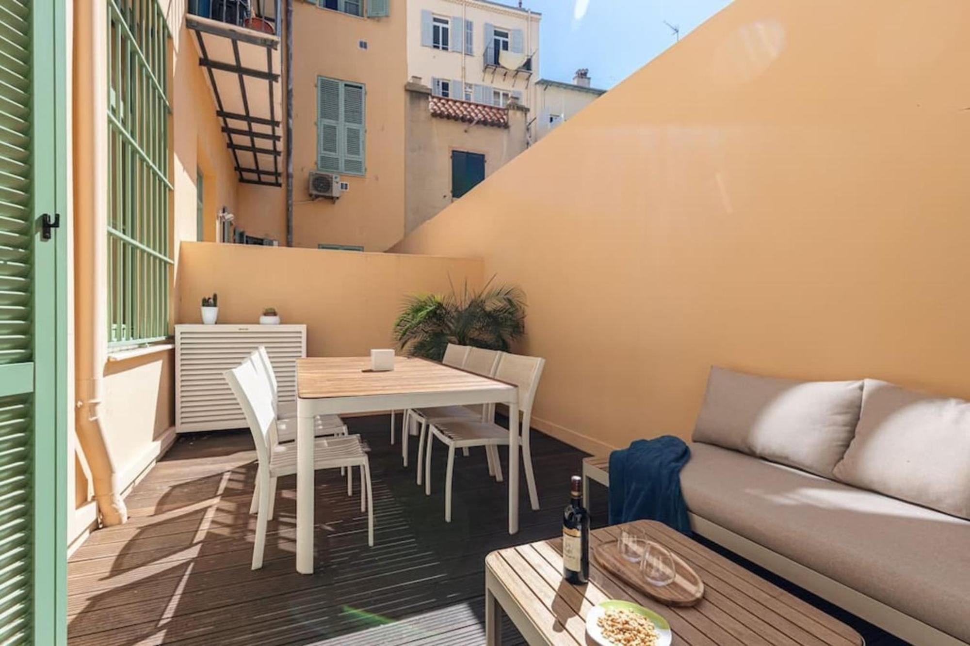 Gubernatis - Beautiful Duplex With Terrace Leilighet Nice Eksteriør bilde