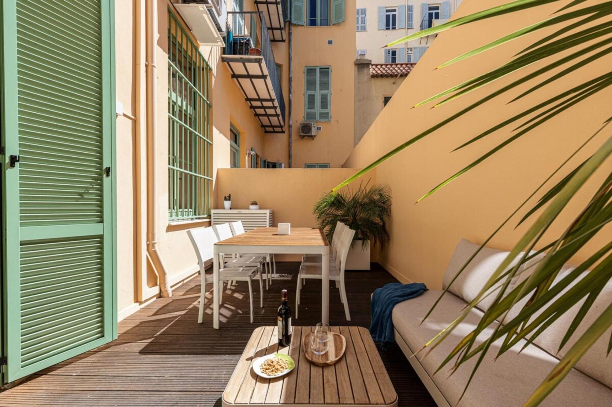 Gubernatis - Beautiful Duplex With Terrace Leilighet Nice Eksteriør bilde